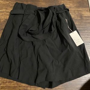 Black high waist shorts